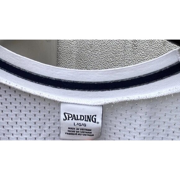 Vintage Spalding White Basketball Jersey Men’s Size Large Activewear - Picture 13 of 15